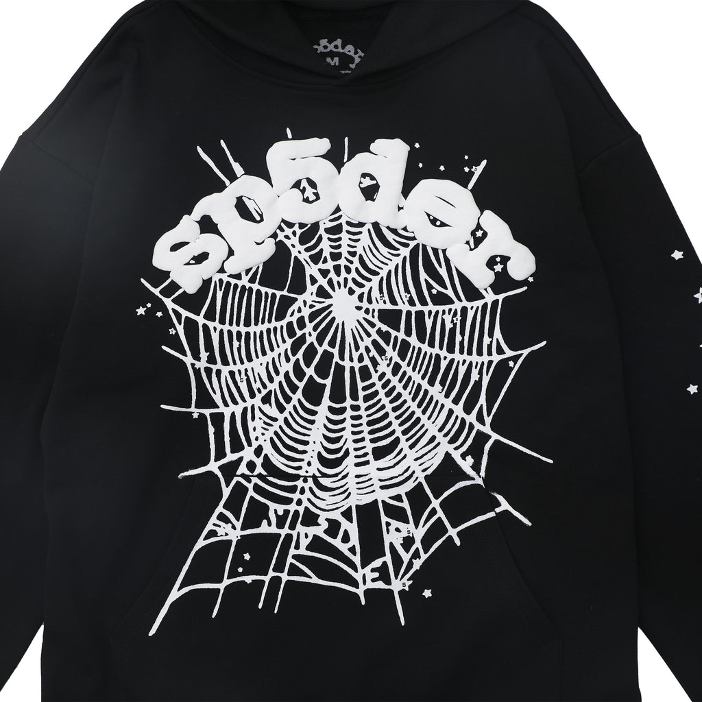 Sp5der OG Web Hoodie Black