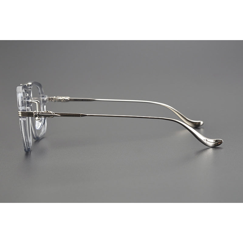 CHH Chrome Hearts Glasses Vintage Double Beam Large Frame Glasses Frame