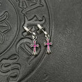 Chrome Heart Cross Earring