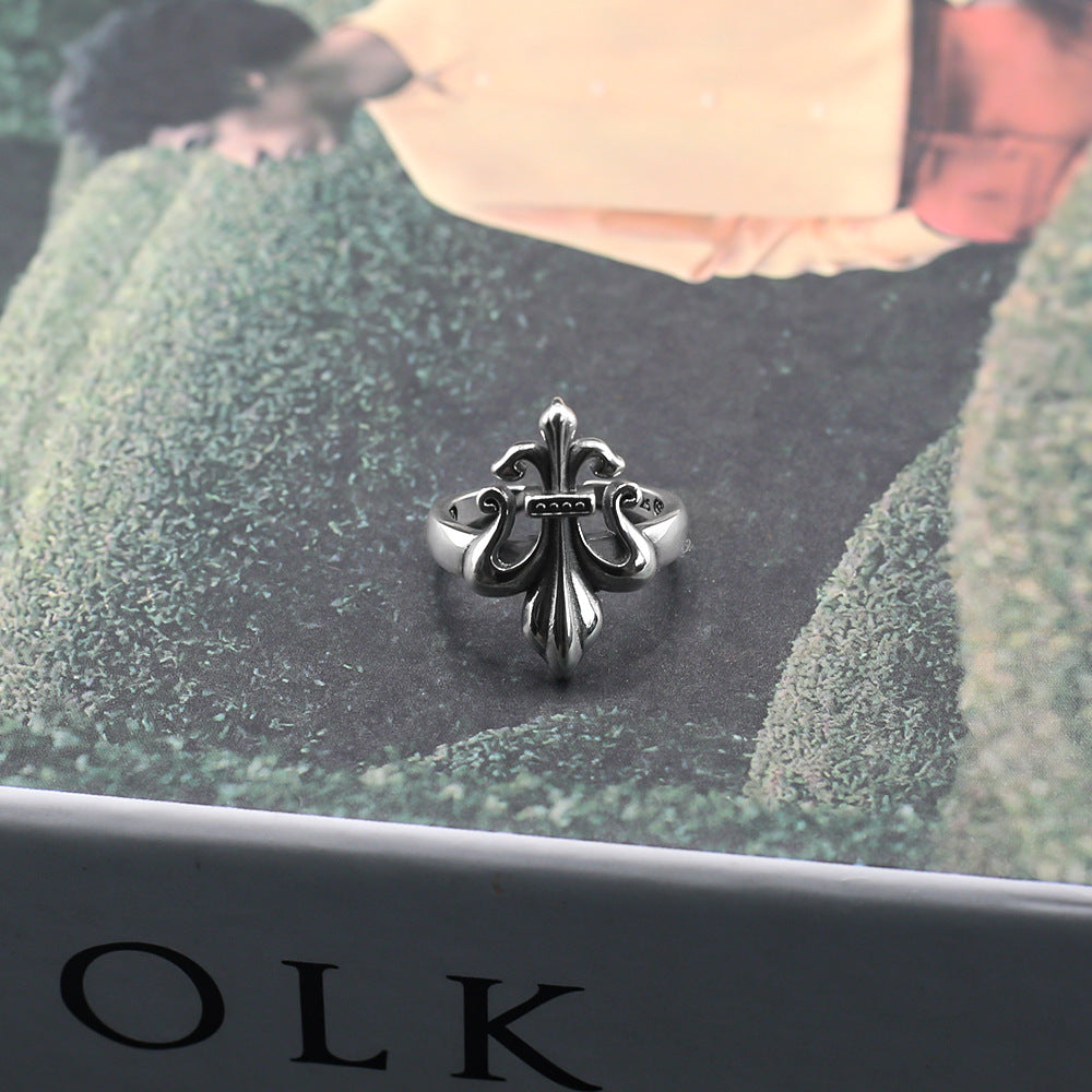 chrome hearts retro old anchor open ring