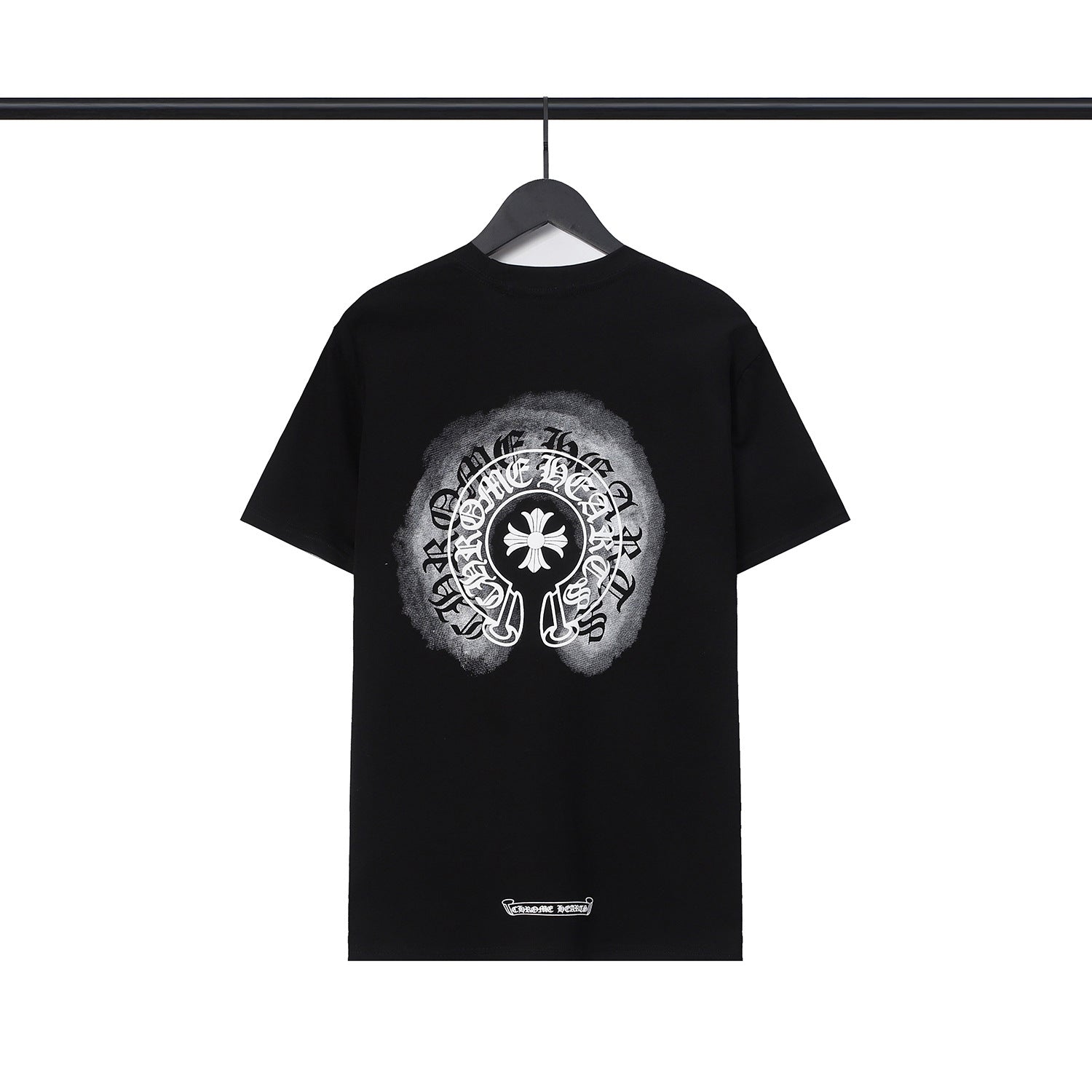 CHH Chrome Heart T Shirts Sanskrit cross logo short-sleeved men's T-shirt