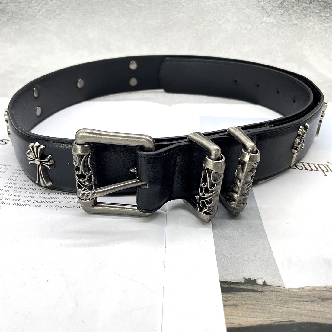 Chh Chrome Heart Belt Sacred Sword Cross Belt