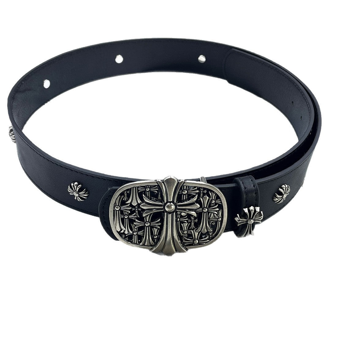 Chh Chrome Heart Belt PU Rivet Vintage Belt