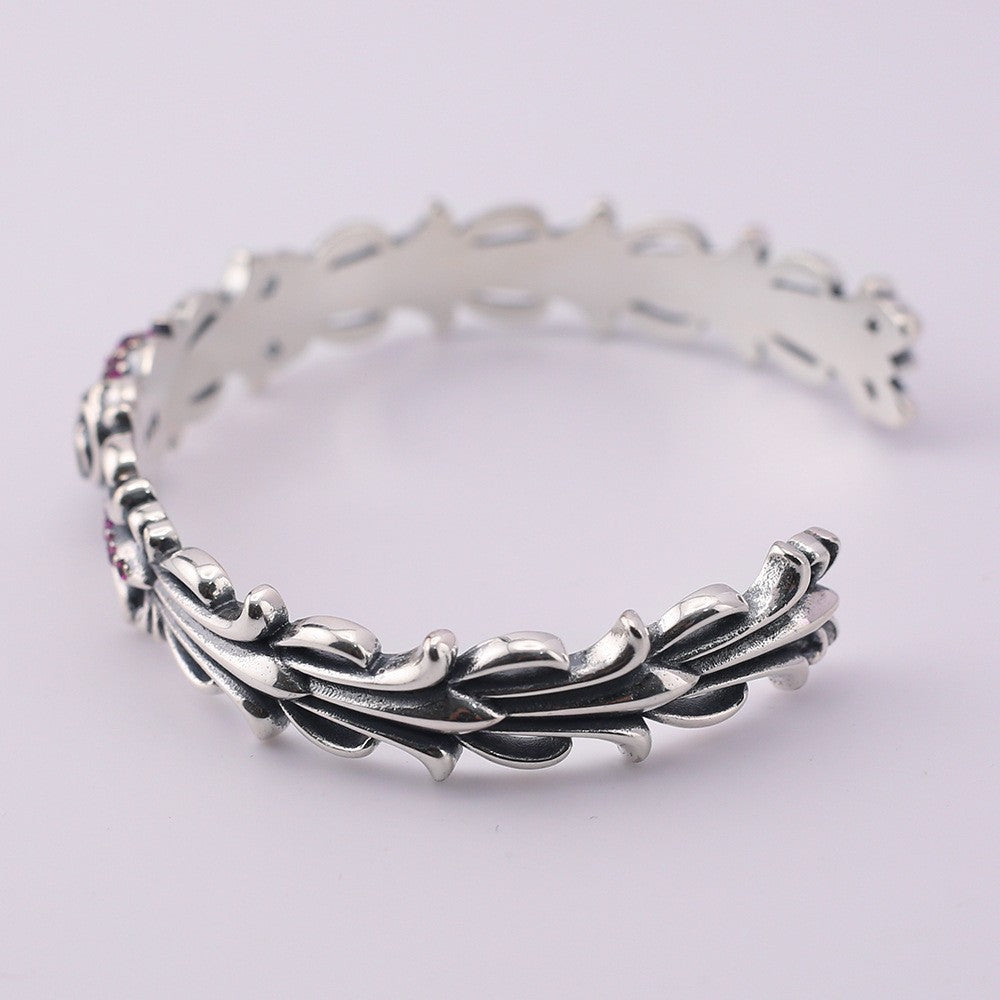 chrome hearts Gem Heart Love Cuff Gem bracelet