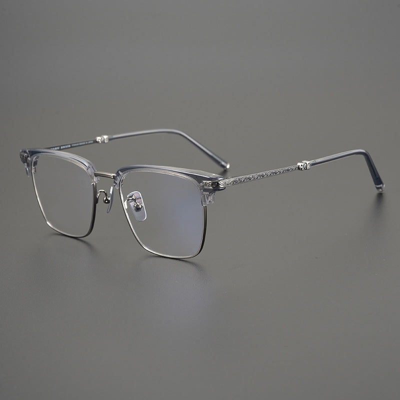 CHH Chrome Hearts Glasses Vintage Square Frame Pure Titanium Myopia Glasses Frame