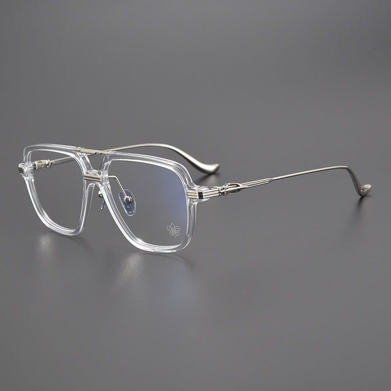 CHH Chrome Hearts Glasses Vintage Double Beam Large Frame Glasses Frame