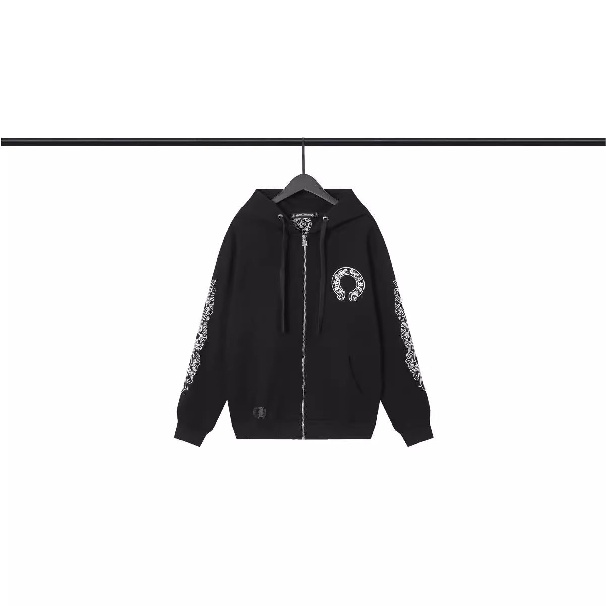 CHH Chrome Heart Hoodie Crowe hooded sweater loose casual cardigan hooded