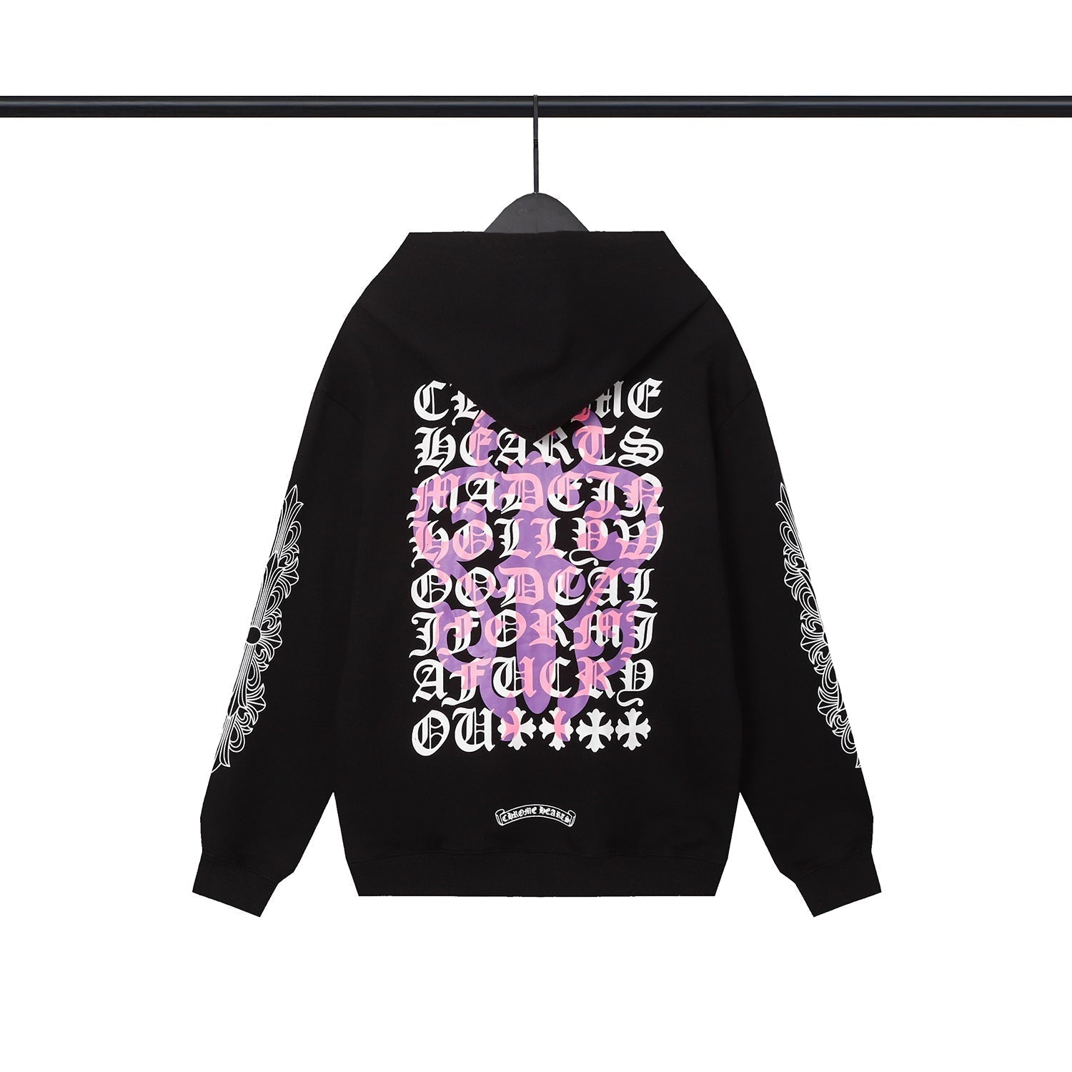 CHH Chrome Heart Hoodie Chrome Heart Sanskrit embroidered hooded