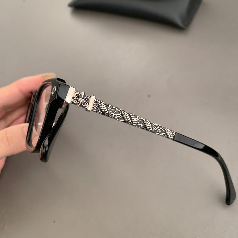 CHH Chrome Hearts Glasses Vintage Pure Titanium Square Myopia Glasses Frame