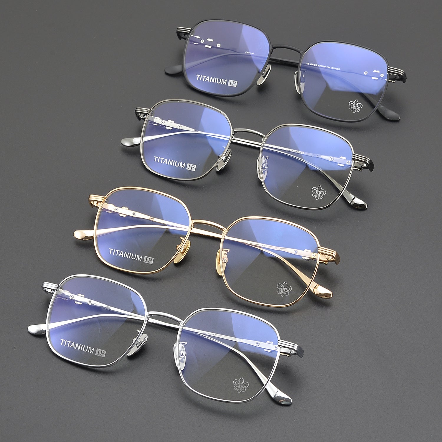 CHH Chrome Hearts Glasses Vintage Ultra Light Titanium Frame